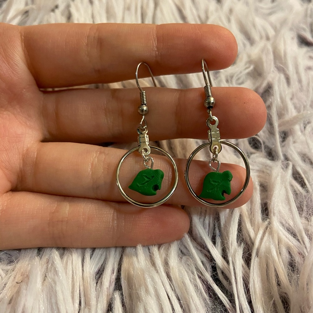 Animal Crossing Earrings / Leaf